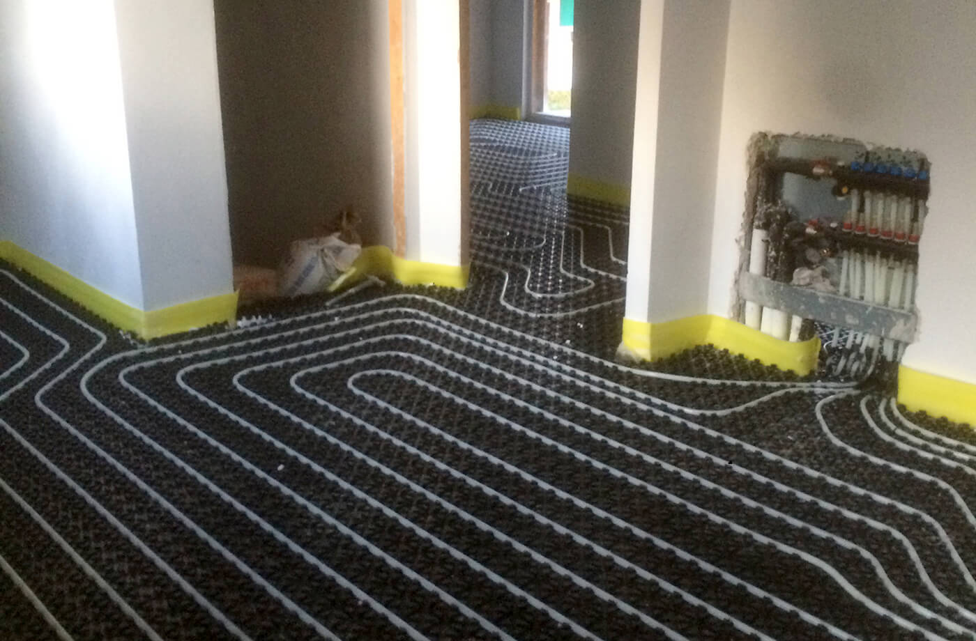 riscaldamento a pavimento - villa privata