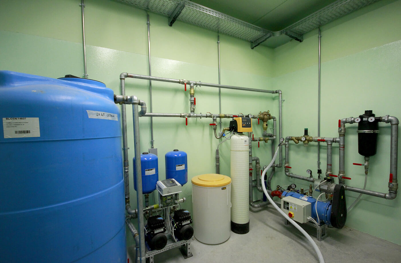 impianto recupero acqua - villa privata