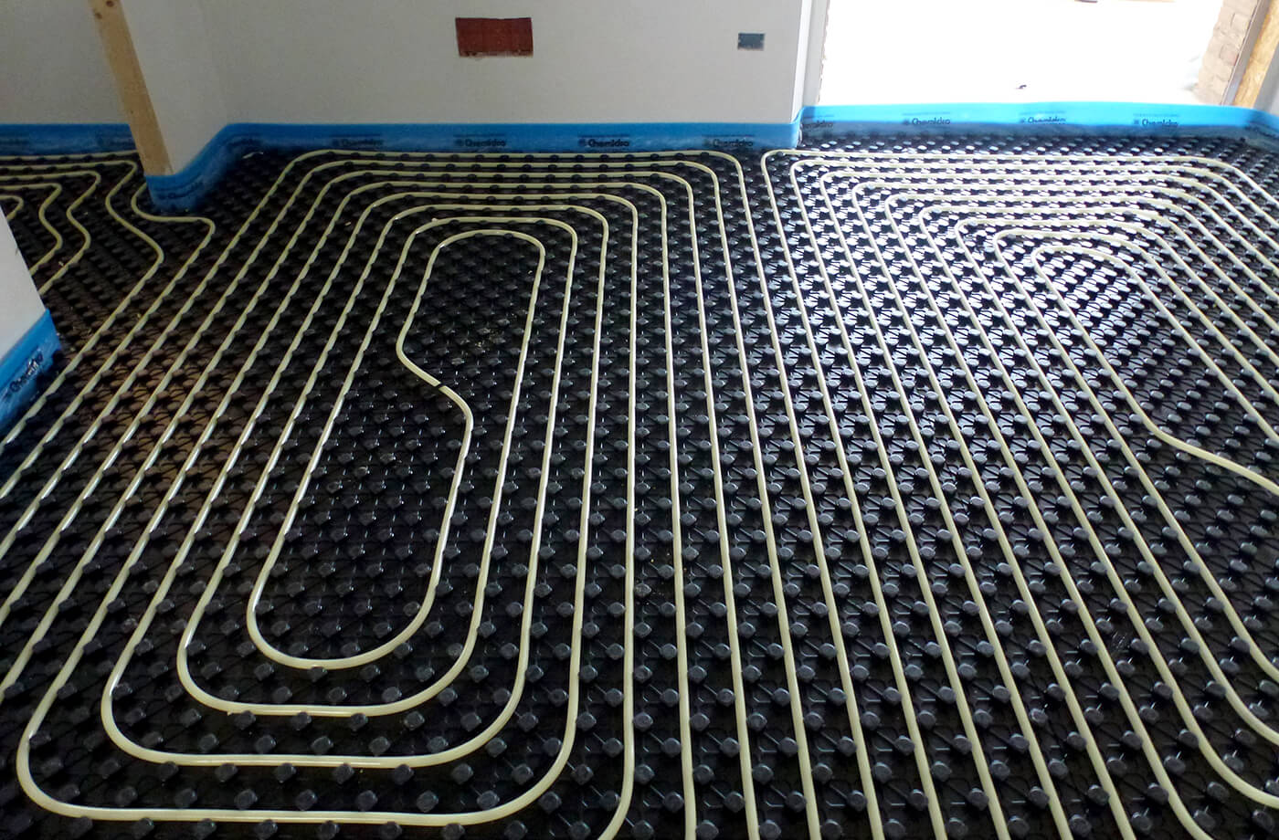 riscaldamento a pavimento - villa privata