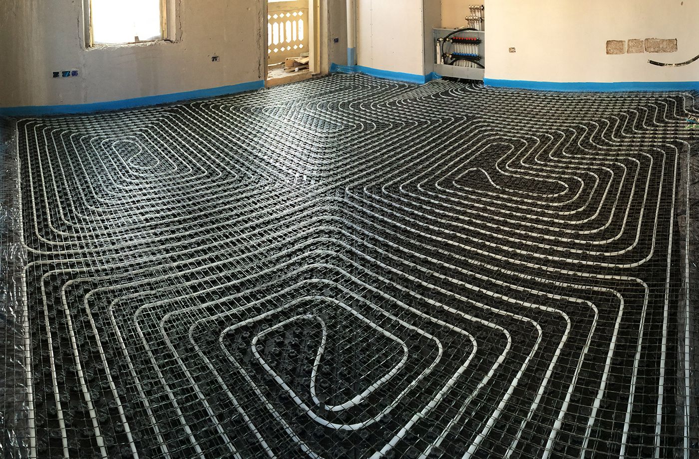 impianto radiante a pavimento - condominio